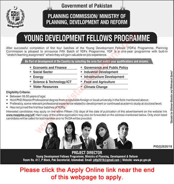 Youth Development Fellows Program 2018 December Apply Online Planning